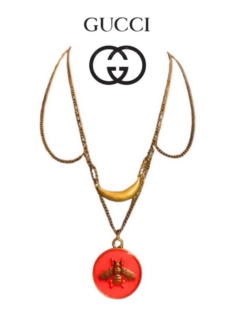 GUCCI Authentic Brass Bee Charm Stamped